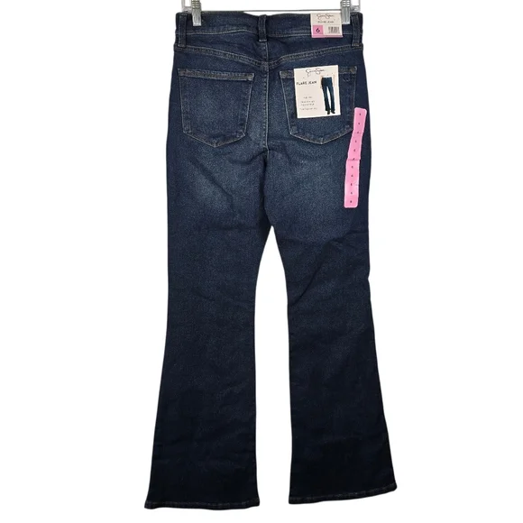 NWT Jessica Simpson Women's High Rise Flare Jeans Size 6 Med Wash Stretch Casual - Picture 2 of 15
